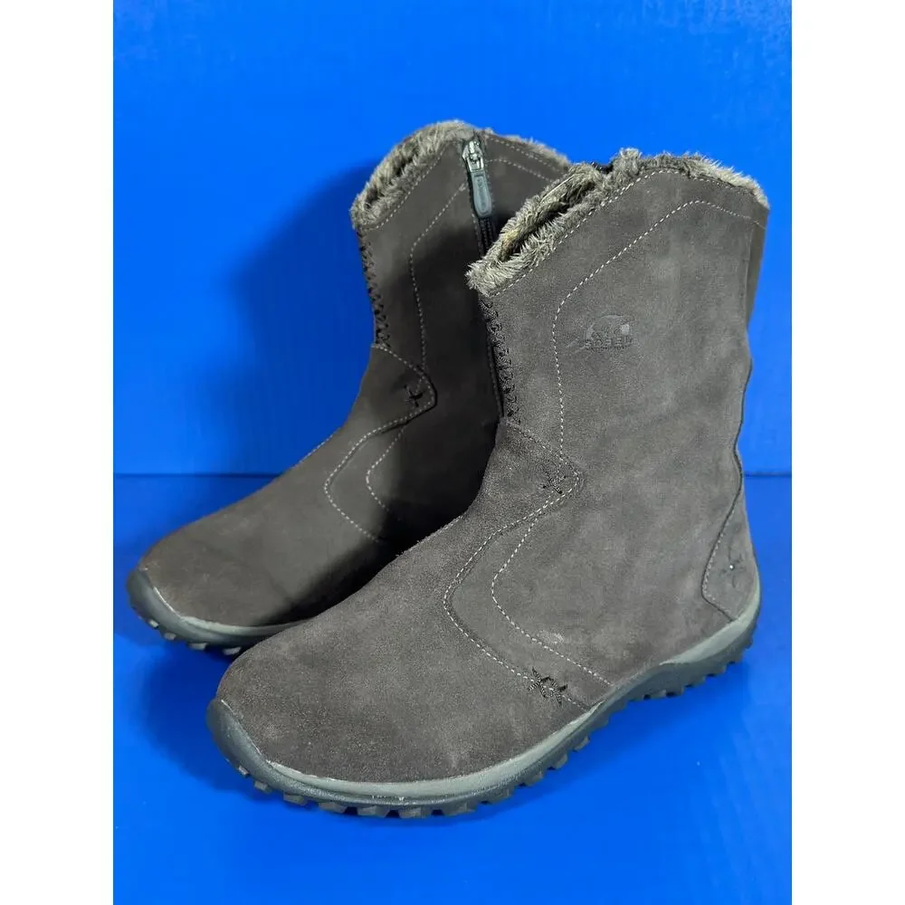 Sorel Womens Maribel Waterproof Nubuck Winter‎ Boot in Grey 8
